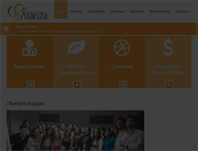Tablet Screenshot of centroalanza.cl